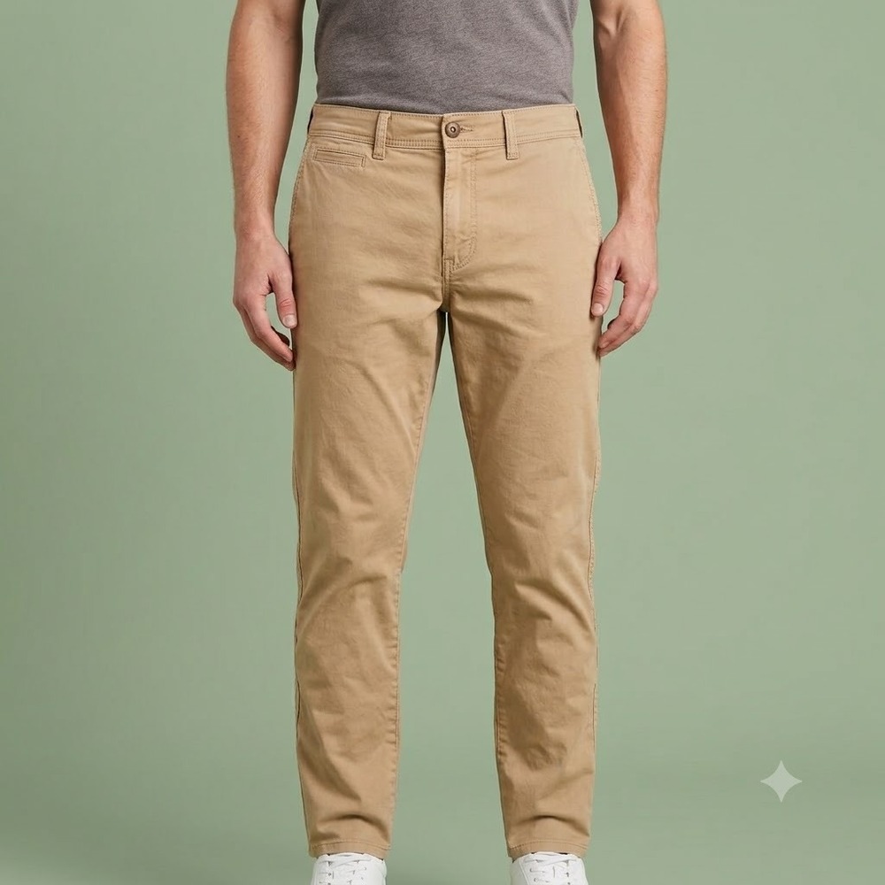 American‎ Eagle Extreme Flex Chino Pants Mens 32x34 Khaki Stretch Casual